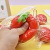 Anxiety Relief Strawberry Squeeze Toy Slow Rebound Simulated Fruit Fidget Toy Anti-stress Sensory Ball Decompression