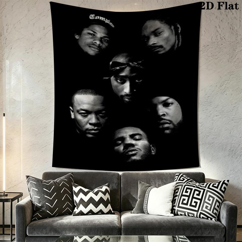 Tang Clan Wall Tapestry Aesthetic Wall Hanging Printed Fabric Blanket Decorative Tapestries for Bedroom Living Room Home Decor