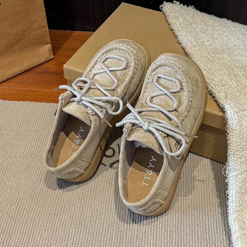 Thick-soled All-inclusive Single Shoes Women's 2025 New Fashionable Versatile One-pedal Kangaroo Shoes Wear-resistant Beef Tendon Half-tray Shoes