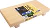 Ichihara Woodworking Co., Ltd. Wooden Cutting Board with Feet, Standard Width, Beige, Approx. 36 X 18 X 6 Cm