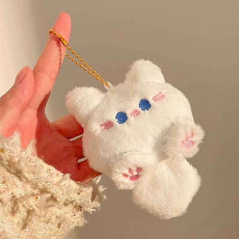 Funny Joy Cute Plush Kitten Doll Pendant Girl Backpack Doll Pendant Couple Bag Keychain Decoration Small Gift