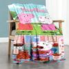 Peppa Pig Personalized Name Blanket Cozy Personalized Blanket Soft & Cozy Throw For Bed Seaside Picnics Livingroom Ideal for All Seasons