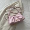 Popular Underarm Bag with Cloud-like Texture, Small and Exclusive Single-shoulder Pleated Crossbody Bag