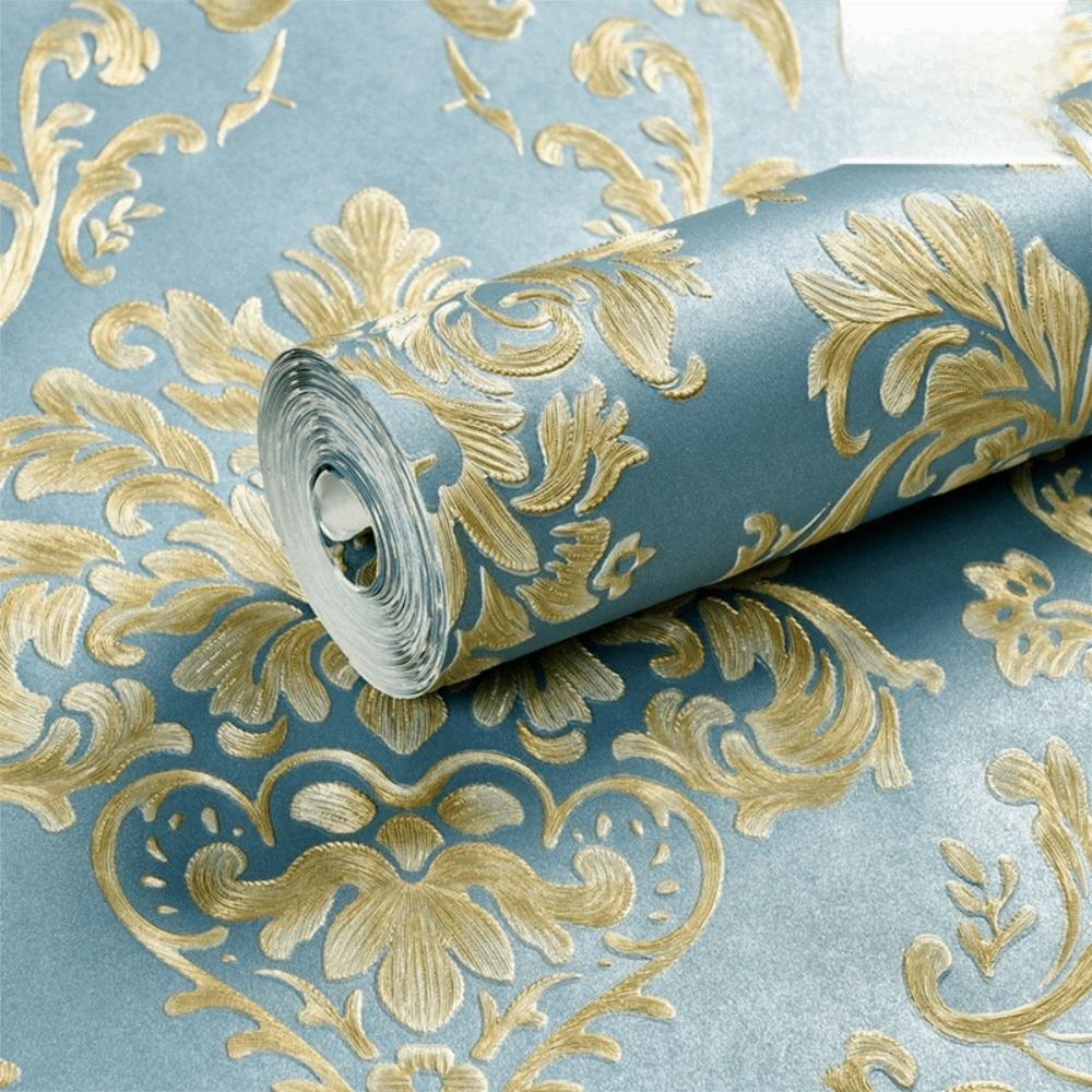 Thickened Peel and Stick Wall Sticker 3D Embossed Self-Adhesive 3D Embossed Wallpaper Washable Strippable