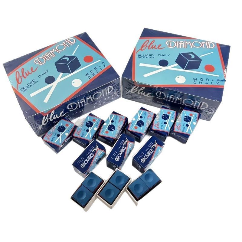 Blue Diamond Billiard Cue Chalk Strong Friction Long Lasting For Pro And Amateur Games And Training