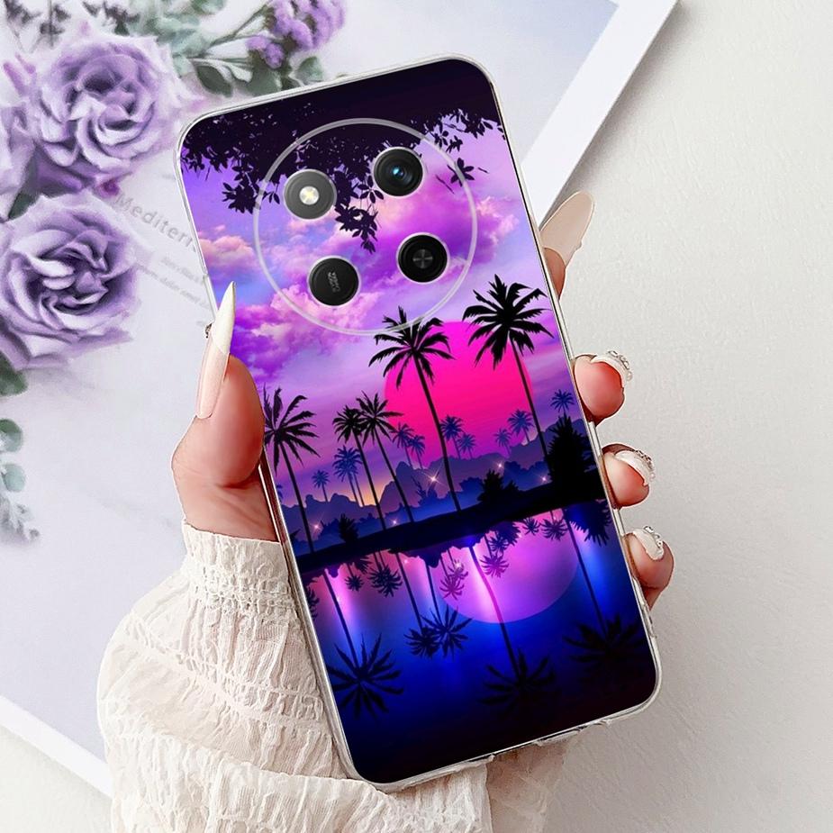 For Honor Magic 7 Lite Case BRP-NX1 2025 New Luxury Painted Cover Clear Silicone Soft Slim Phone Case For Honor Magic7 Lite Bags