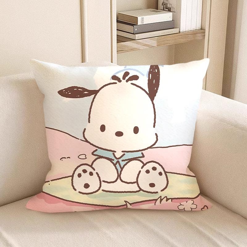 Cute Cartoon-Printed Pillowcases: Snoopy and Friends Designs! Sofa Cushion Cover, Room Decoration, Gifts