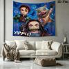 Demon Slayer Wall Tapestry Aesthetic Wall Hanging Printed Fabric Blanket Decorative Tapestries For Bedroom Living Room Home Decor