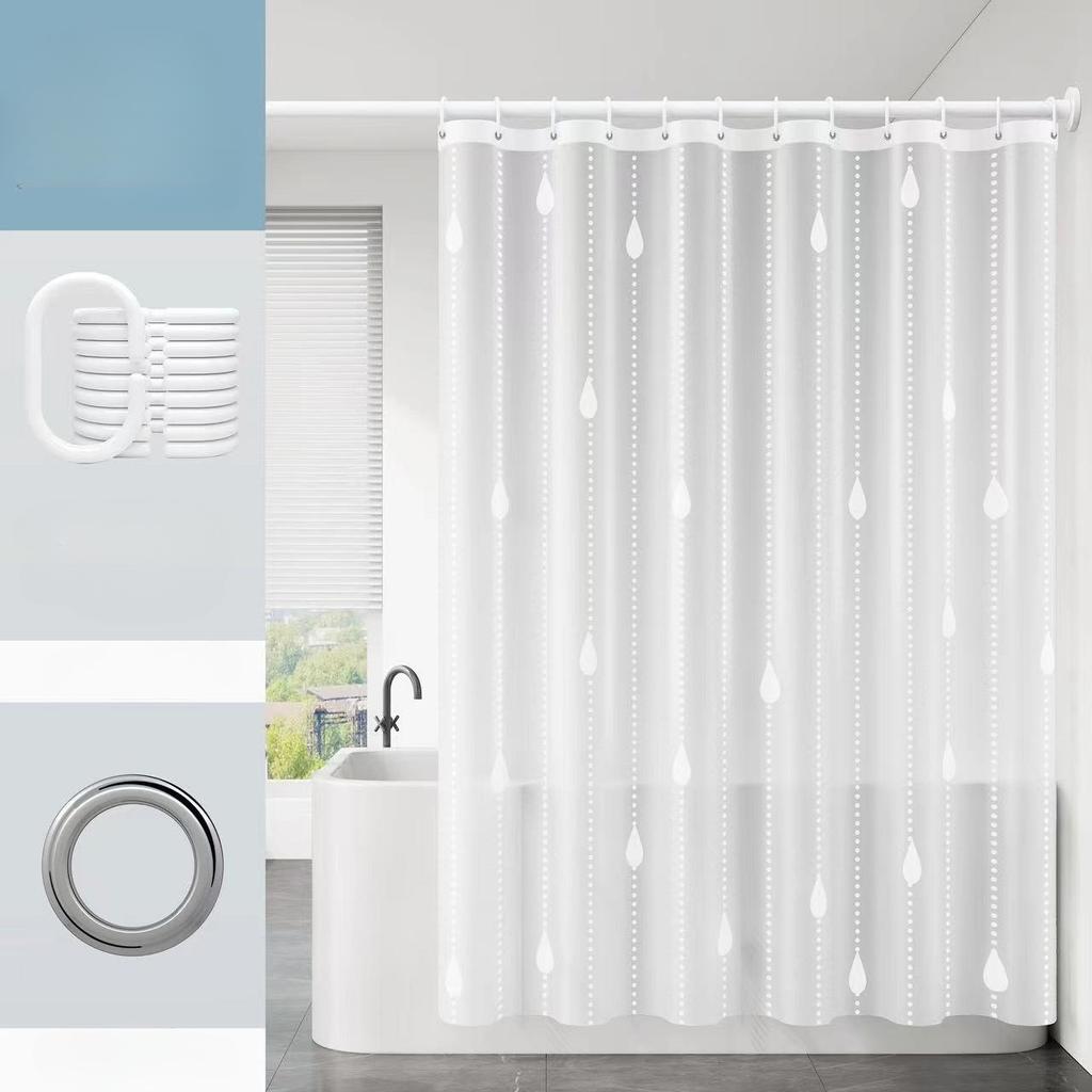 Waterproof and Moldy Shower Curtain, Used for Windows, Room Decoration, Home Decoration