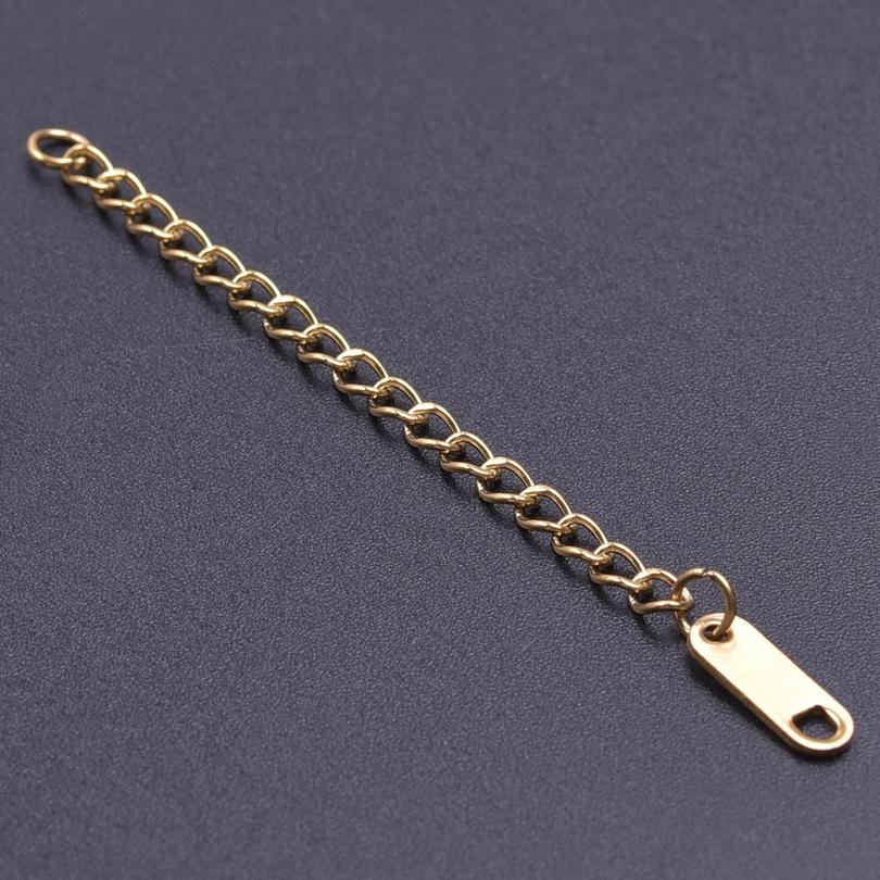 Silver/Gold Color Stainless Steel Extender/Extention/Tail Chains For Jewelry Making Bracelets Necklaces Anklets DIY Accessories
