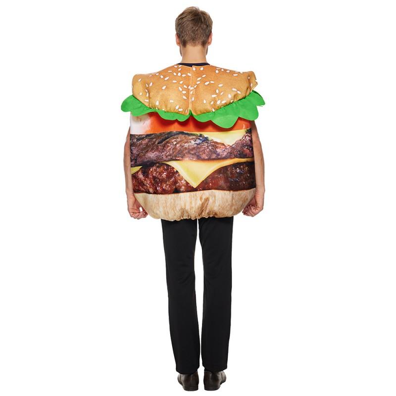 Adult Halloween Costume Funny Hamburger Outfit Stage Performance Cosplay Party