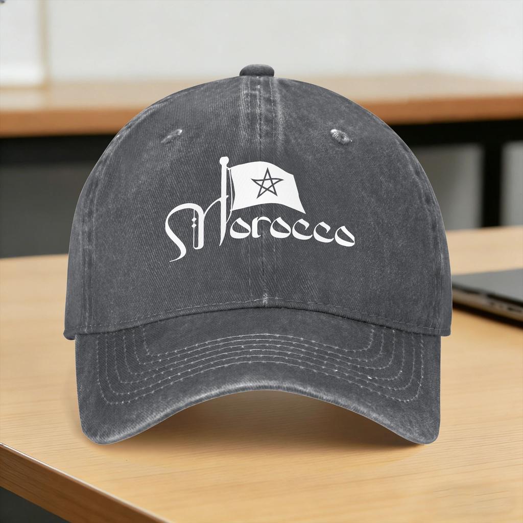 Baseball Cap Morocco Spring Fitted Retro Trucker Hat I love Morocco Women Men Print Hunting Camping Adjustable Baseball Caps