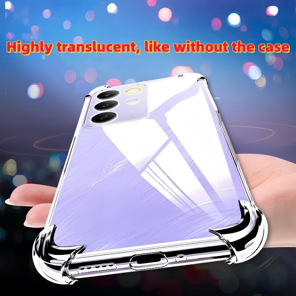 Transparent TPU Shockproof Phone Case For Realme 15X / 14X - Clear