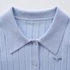Northern Deer Women's 100% Wool Polo Collar Ribbed Knitwear Long Sleeve 26322