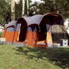 VidaXL Tente de camping tunnel 8 personnes gris et orange imperméable, tente, tente de jardin, abri d'extérieur, tente de 94787