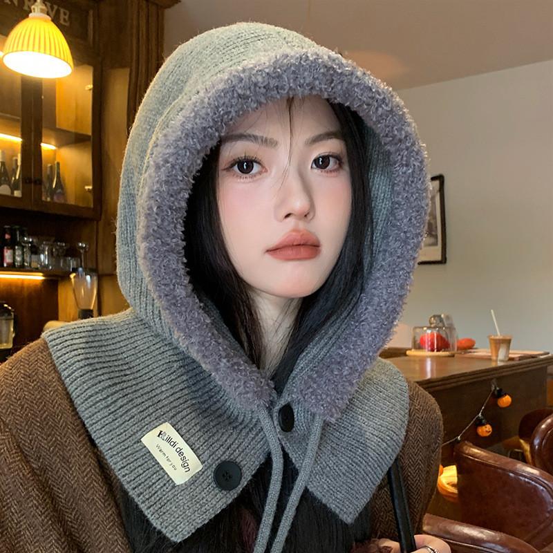Casual Knit Hat With Fleece Lining For Autumn And Winter Unisex Beanie For Outdoor Use