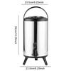 Stainless Steel Hot Cold Drink Dispenser Drinks Water Insulated Barrel 8L  Insulation Milk Tea Bucket for Banquets Gardens Outdo