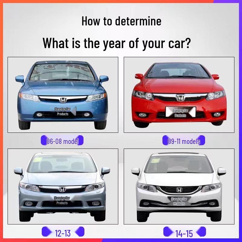 Fits Honda Civic Front & Rear Bumpers (2006-2012)