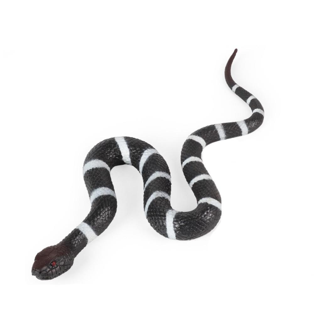 Reptile Animal Rattlesnake Model Soft TPR Simulation Snake Funny Snake Action Figures  Prank Toy