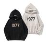 Autumn 1977 Flocking Printed Double Line Tide Brand High Street Loose Fleece Sweater Loose Hoodie