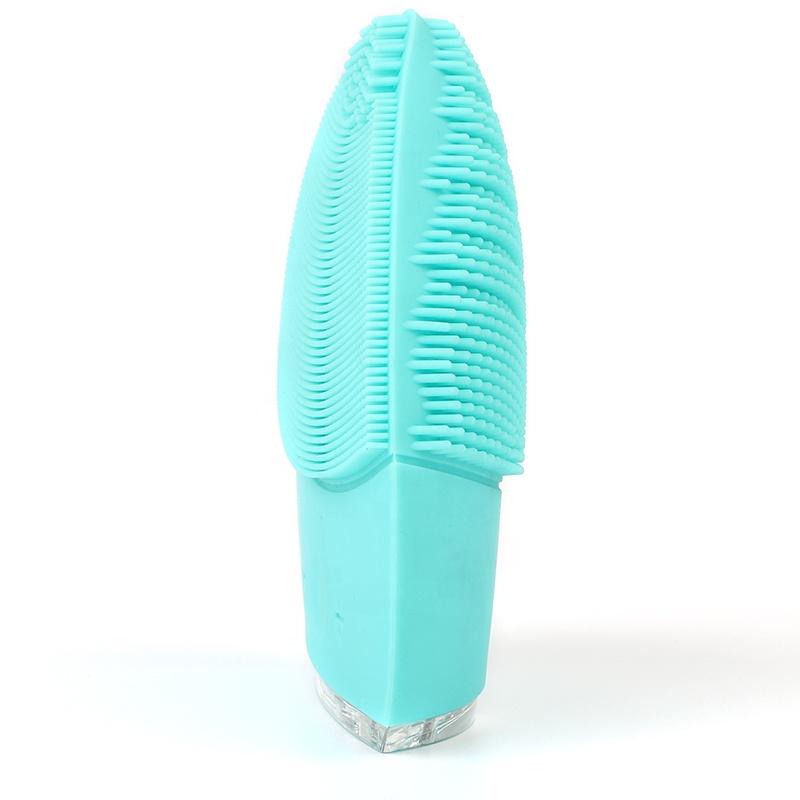 Soft vibration cleanser facial cleaning electric silicone scrub face brush Rechargeable