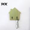 Strong Load Bearing Wood Hooks House Shape Wall Storage Hook, Traceless Adhesive Decorative Wooden Hat And Scarf Rack American Style Hanger