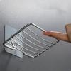 4/1pc Stainless Steel Soap Rack Punch-free Nail-free Bathroom Single Layer Drain Wall Hanging Sucker Soap Box Light Luxury Shelf
