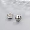 Simple Pea Shaped Alloy Silver Gold Color Drop Earrings For Women Korean Fashion Jewelry Party Girls Unusual Accessory