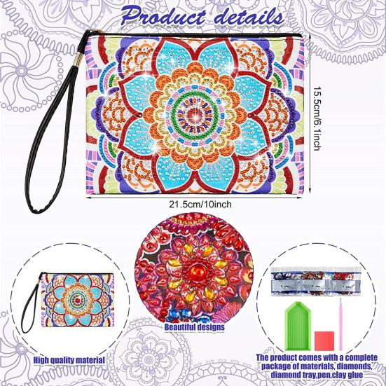 1 Set Diamond Painting Handbag Beautiful Patterned Exquisite DIY Diamond Painting Wallet