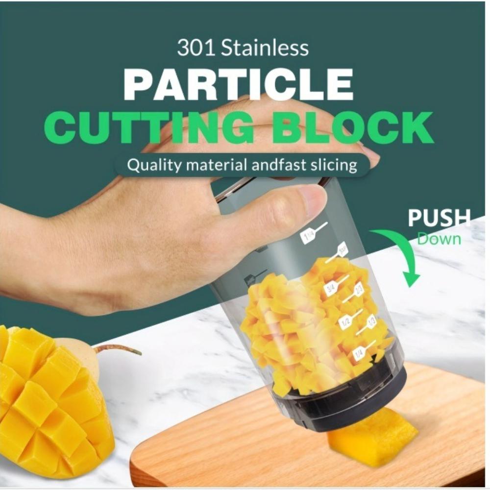 Kitchen Vegetable Fruit Slicer Cup Multi-Purpose Food Cutter Easy Clean Salad Prep Tool Household Gadgets Accessory