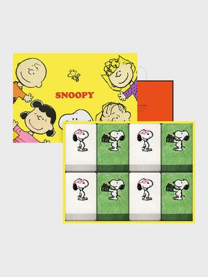 Songwol Towel Snoopy Love It Ring 8P (Ivory 4P + Mint 4P)
