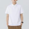 Polo Top Short-sleeved Mens Summer Latest American Heavy Steel Stamped Lapel T-shirt Top for Men