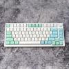 Mechanical Keyboard Keycap Minimalist Ice Mint Keys DA Profile 133Keys Dye Sub KeyCap for   MX DZ60 RK61 64 GK61