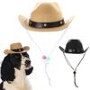 Pet Kitten & Dog Cowboy Hat - Western Style Birthday Party & Festival Mini Hat 