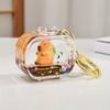 1pc Capybara Quicksand Keychain Acrylic Resin Floating Charm, Multiple Styles, Backpack Pendant, Ideal Gift Accessory with Cute Animal Charm