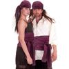Pirate Hair Scarf and Sash Belt Kerchief Set for Halloween, Ship themed Parties