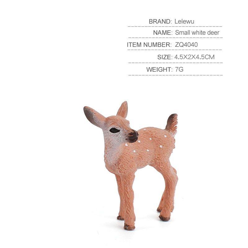 

Simulation Of Animal Reindeer Squirrel Red Fox Model Set Whitetailed Deer Hand Small white deer
