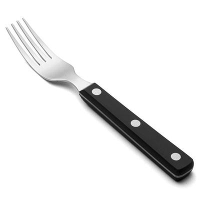 Steak Fork - ARCOS - Steak Basic - Stainless Steel - Black Polyoxymethylene - 195 Mm
