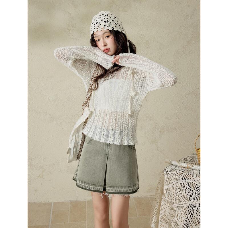 Mishow Lochstrickpullover