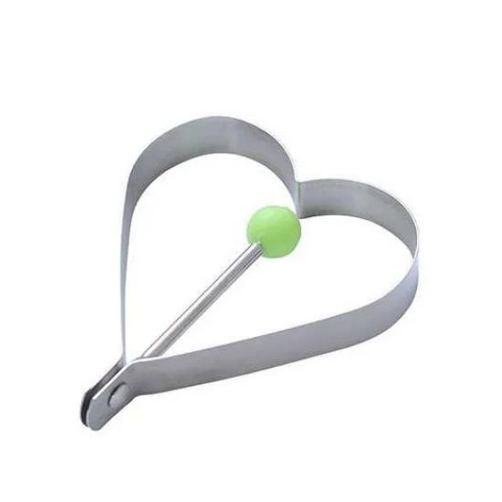 1/5PCS Stainless Steel Round/Heart/Flower/Five-Pointed Star And Mouse Shaped Egg Mold Ring Kitchen Utensil