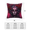 Mexican Catrina Girl Day Of The Dead Sugar Skull 2 Pcs Square Pillowcase Pillow Cover Cushion Comfort Throw Pillow For Home Car