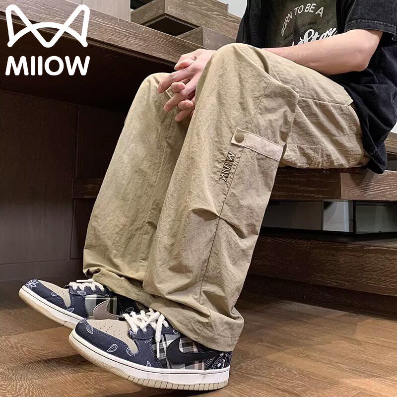 MiiOW Men s Casual Multi-Pocket Cargo Pants XL