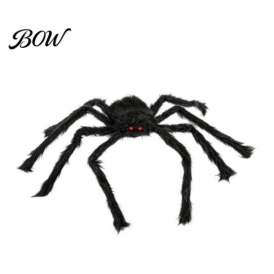 Creepy Cute Spider Plush Large Halloween Decoration, Soft Hairy Scary Prop, Furry Eco-friendly Spiders for Outdoor Indoor, Yard, Home, Haunted