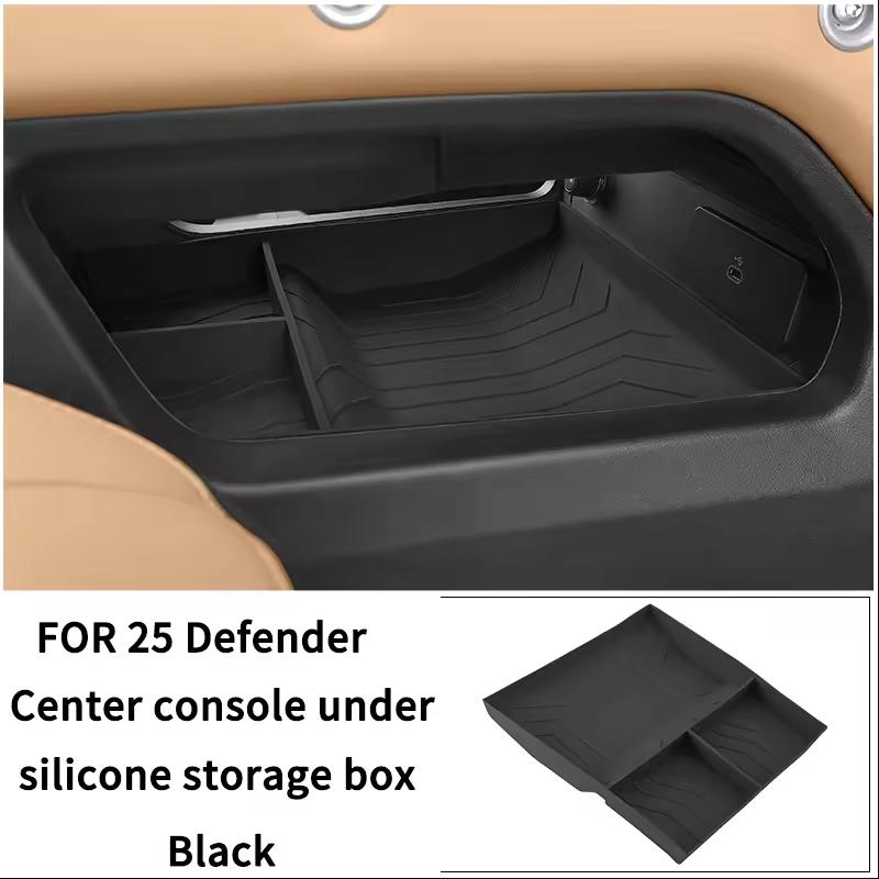 

For 2025 Land Rover Defender 90/110 Central Control Lower Storage Box Car-Specific Silicone Storage Organizer