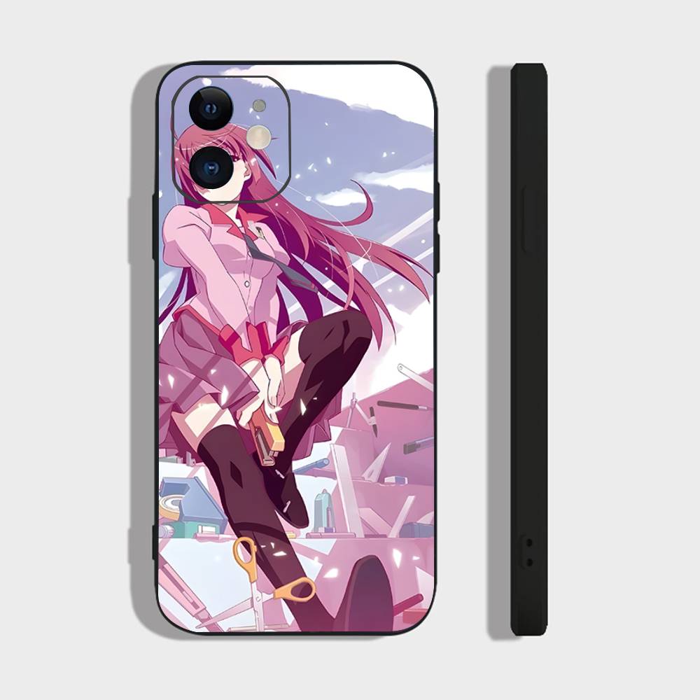 

Senjougahara Hitagi Anime Monogatari Series Phone Case For IPhone 17 Air 16 15 14 13 Pro Max 11 12 Black Silicone Cover IPHONE 13PRO