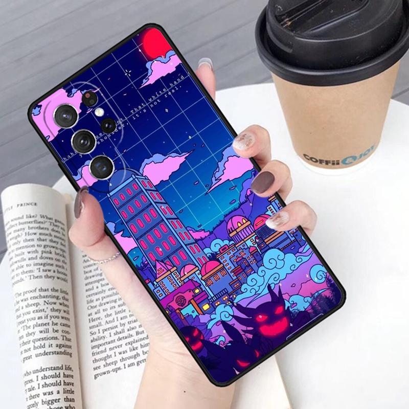 Art Pixel Aesthetic phone case Cover For Samsung Galaxy S24 S25 Ultra S21 S22 Ultra S10E Note 10 Plus Note 20 FE S23