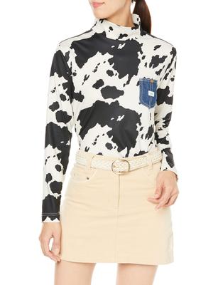 Lee PLAY MOCKNECK TEE COW M Women's T-Shirt