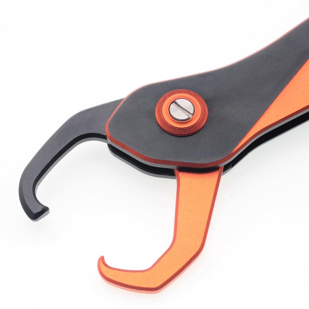 1091 Fish Aluminum Fish Catcher (Iregui) Grip, Ultra-Lightweight (Bright Orange)