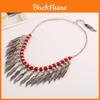 With Alloy Metal Leaf Pendant For Women Fashion Jewelry