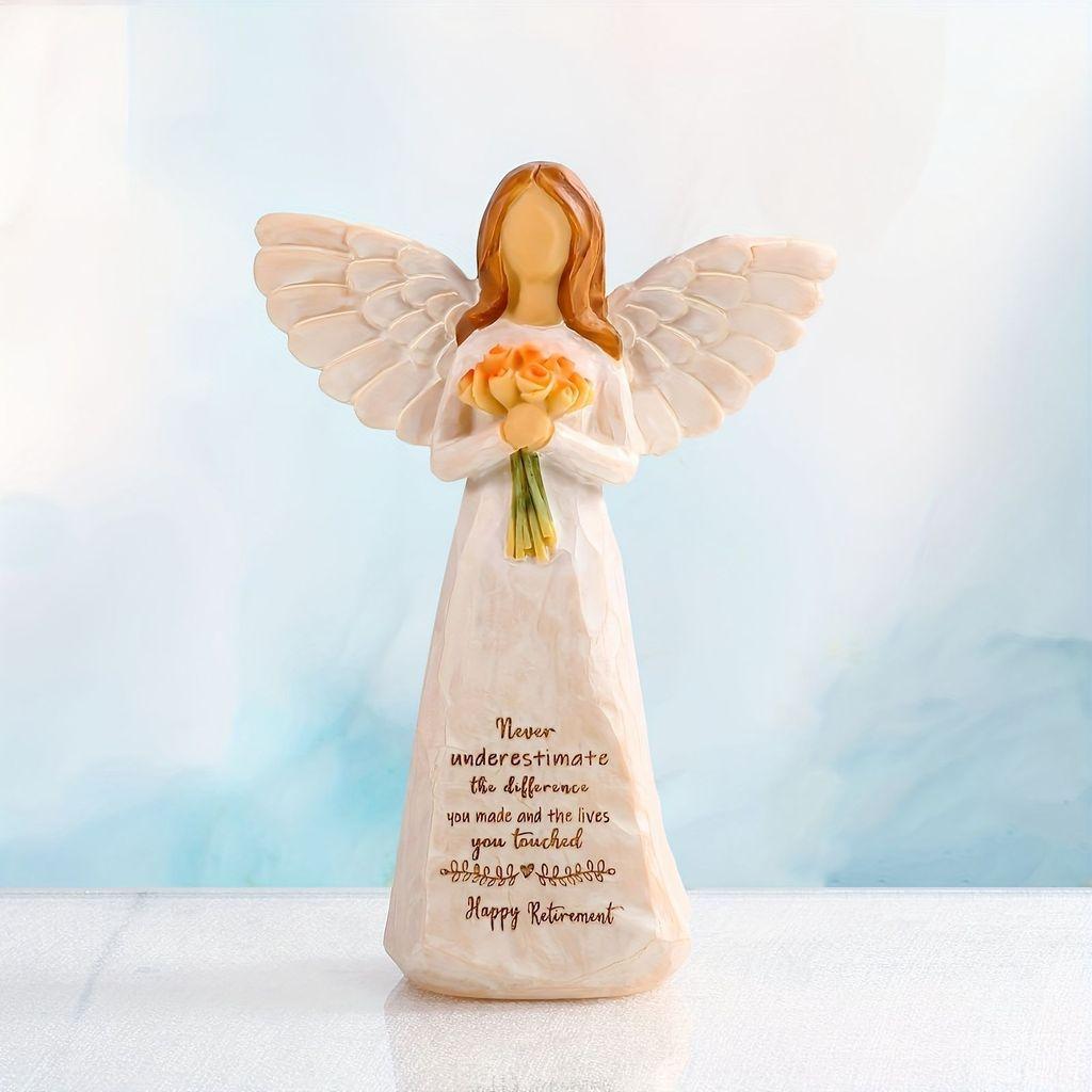Easter Rabbit Resin Craft With Angel And Sunflower For Gift And Home Decor
